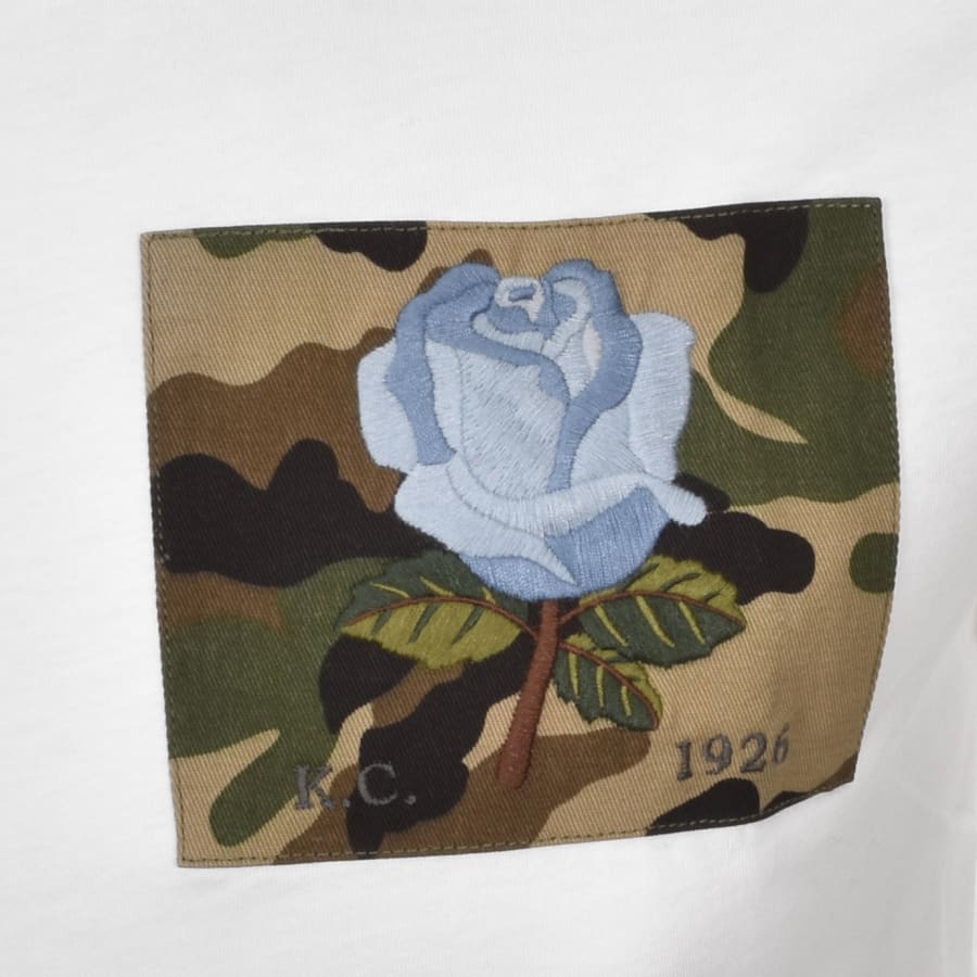 Alternative Image for ProductKent And Curwen Rose T Shirt White3